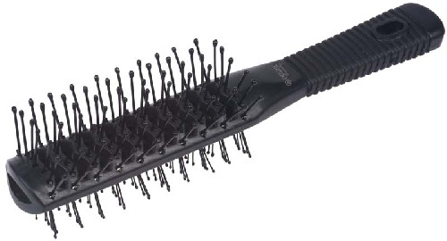 Щетка туннельная DEWAL Beauty 2-х сторонняя, пластиковый штифт, черная,  7 рядов