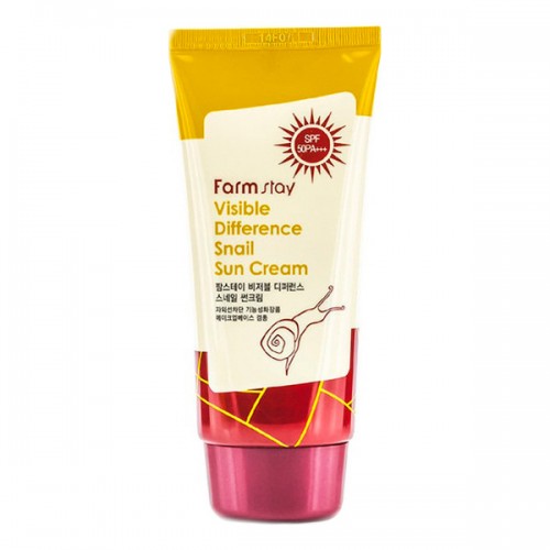 Крем солнцезащитный улиточный La Ferme Visible Difference Snail Sun Cream,70гр