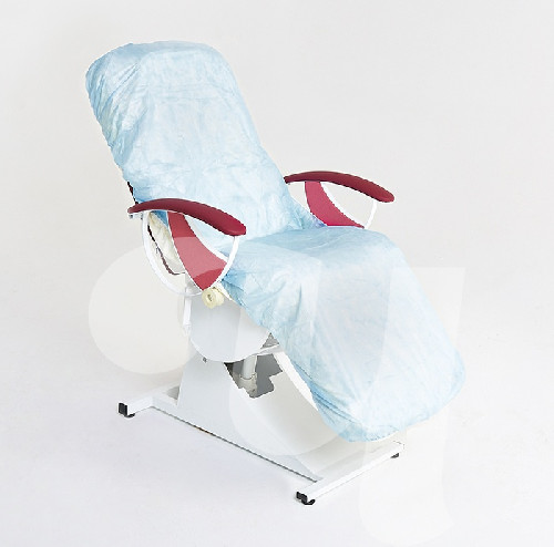 Чехол на кушетку Чистовье на резинке спанбонд голубой 200*90 см, 10 шт/уп