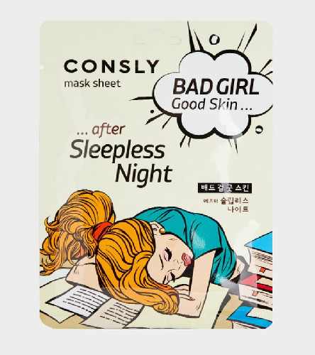 Маска тканевая BAD GIRL "после бессонной ночи" Good Skin after Sleepless Night Mask Sheet, 23мл