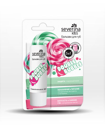 Бальзам для губ Severina  Double Bubble 4.6гр