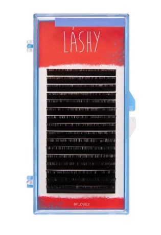 Ресницы чёрные LASHY, отд. длины, 16 лент (D 0,10 10 mm)