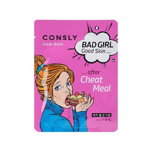 Маска тканевая BAD GIRL "после читмила" Good Skin after Cheat Meal Mask Sheet, 23мл