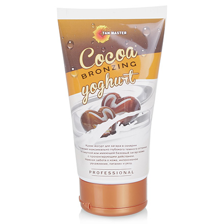 Крем для загара в солярии Cocoa Bronzing Yoghurt Tan Master,150 мл 