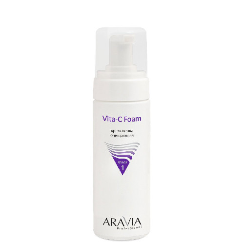 Крем-пенка очищающая Vita-C Foaming Aravia Professional, 160 мл                              