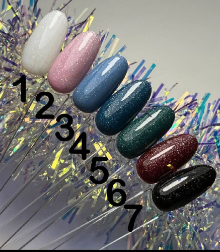 Shine holography gel polish Lime 1, 10 ml