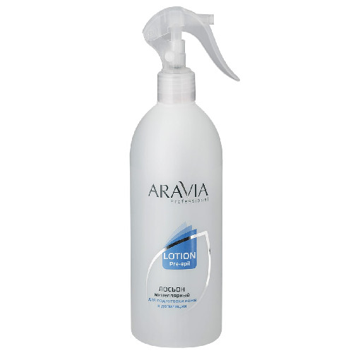 Мицеллярный лосьон для подготовки кожи к депиляции Aravia Professional, 500 мл