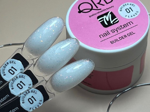 Гель с хлопьями QRB 01 Bulder Gel Flakes,15g