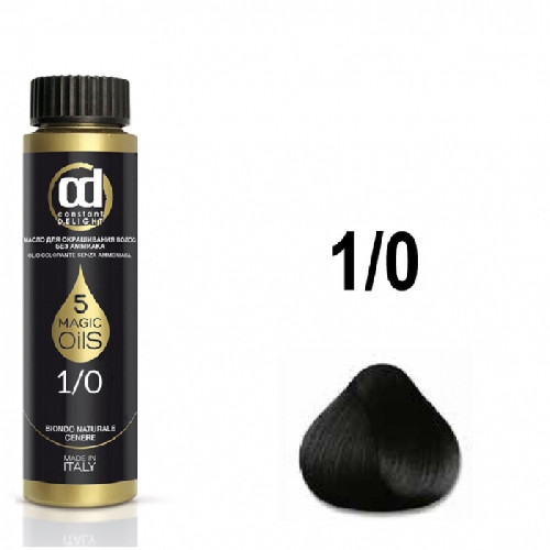 масло для окр. волос без аммиака 1.0 чёрный Constant Delight, 50 мл