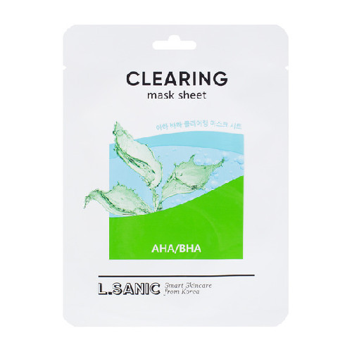 Маска тканевая для очищения пор с AHA/BHA кислотами Clearing Mask Sheet, 25мл