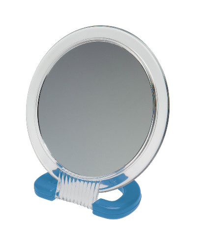 Зеркало Dewal Beauty настольное, в прозрачной оправе, на пласт. подставке , 230x154м