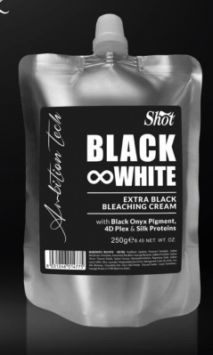 Черный обесцвечивающий крем Black&White для волос Shot, 250 мл