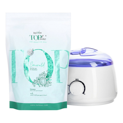Воск пленочный горячий ITALWAX Top Line Emerald (Изумруд) гранулы 750гр