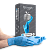 Перчатки нитриловые Benovy XS голубые тестурированные на пальцах, 50пар