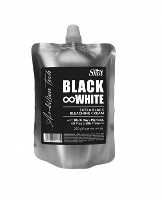 Черный обесцвечивающий крем Black&White для волос Shot, 250 мл
