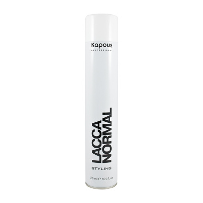 Лак аэрозольный для волос нормальной фиксации Kapous Lacca Normal, 500 мл 
