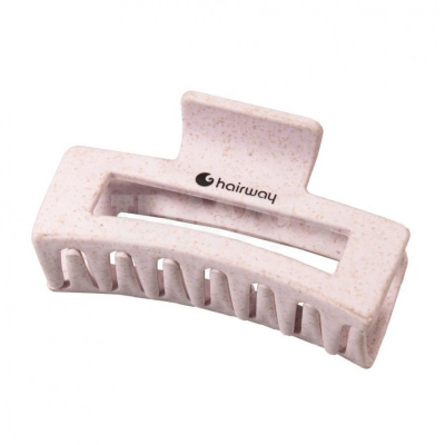 Зажим Hairway Ecoline 85 мм розовый