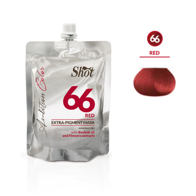 Маска Экстра Пигмент 66 - КРАСНЫЙ Shot, 200 мл