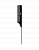 Расческа парикмахерская с металлическим хвостиком «Carbon fiber» 231*27 мм