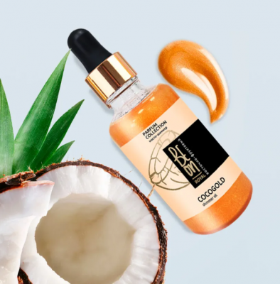 Мерцающее масло-шиммер для тела и лица Beon ROYAL "Cocogold" 50 мл